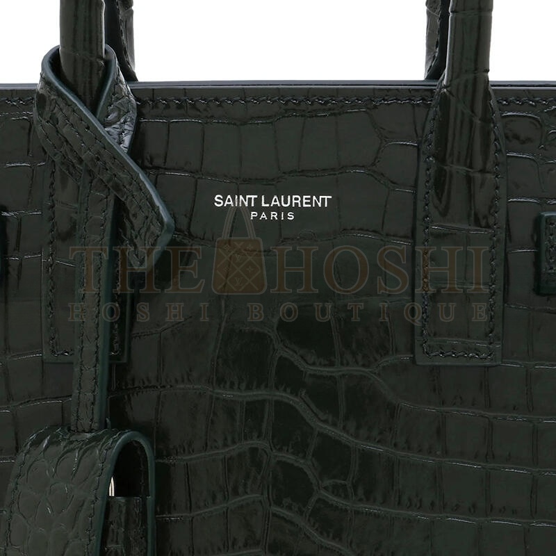 Y51 BABY SAC DE JOUR CROC EMBOSSED DARK GREEN 392035DND1N3045 (22*18*10.5cm) Master Quality